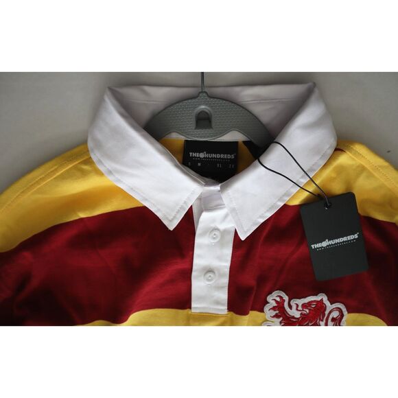 The Hundreds x Harry Potter Men's Sz L Striped Hogwarts House Rugby L/S Shirt - Picture 5 of 7